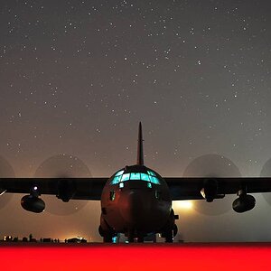 C-130 at night