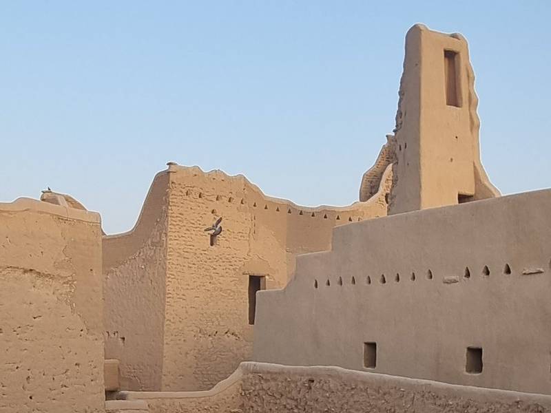 مدينة الطريف المبنية بالطوب ، مقر سابق لآل سعود بالقرب من الرياض.  الصور: السفارة الفرنسية في السعودية