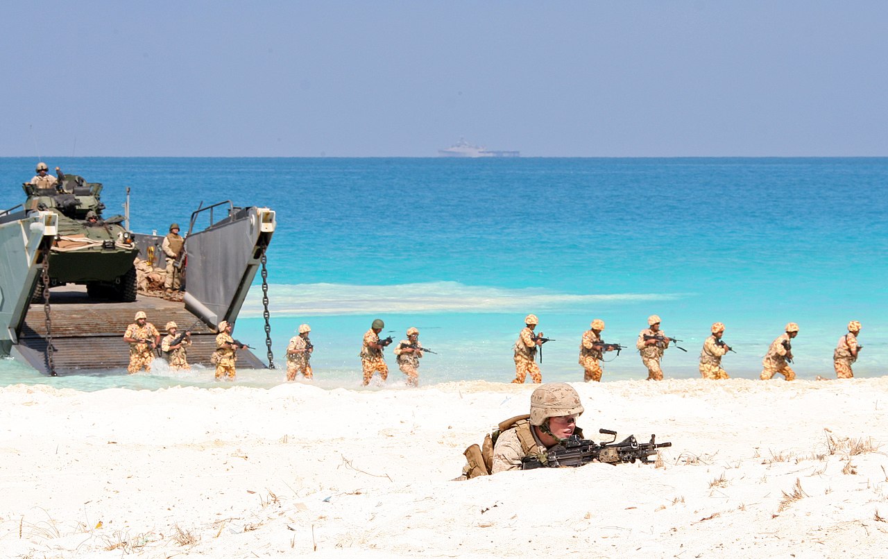1280px-22nd_Marine_Expeditionary_Unit_storms_the_beach_during_Bright_Star_2009_DVIDS212885.jpg