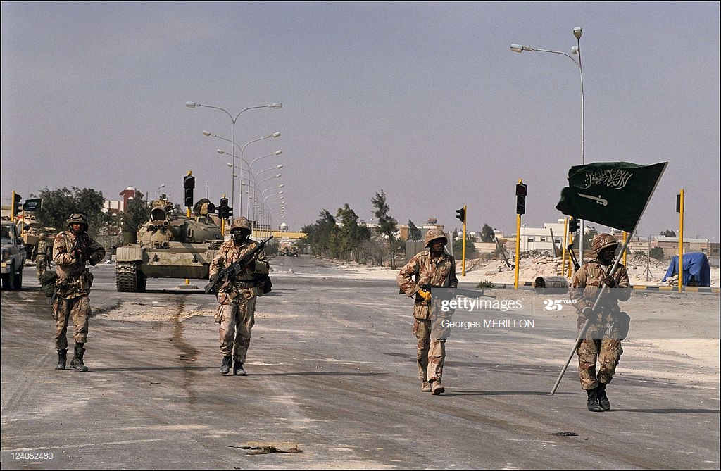 gulf-war-khafji-after-the-battle-in-al-khafji-saudi-arabia-on-05-picture-id124052480