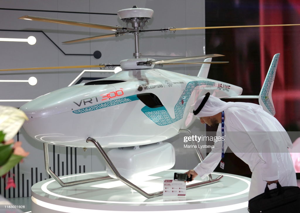 unmanned-helicopter-of-the-russian-helicopters-on-display-at-the-2019-picture-id1183021926