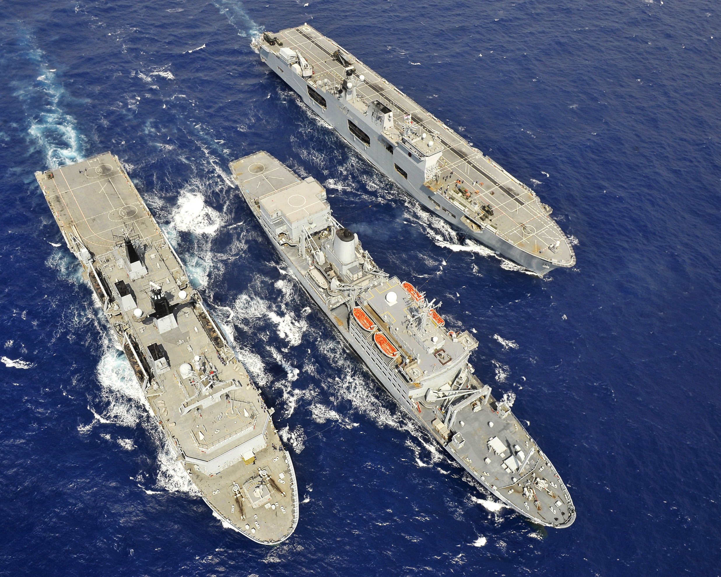 HMS_Albion,_RFA_Fort_Rosalie_and_HMS_Ocean_Conduct_a_Replenishment_at_Sea_During_Ex_Cypriot_Lion_MOD_45152750.jpg