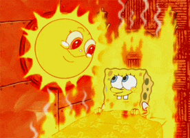 Blazing Heat Wave GIF by SpongeBob SquarePants Blazing Heat Wave GIF by SpongeBob SquarePants