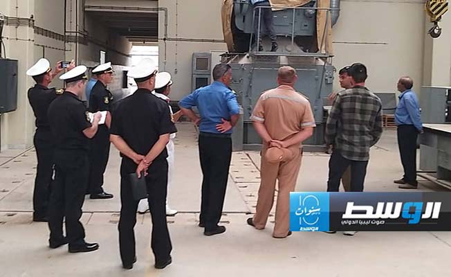 مراسم استقبال القطعتين البحريتين الروسيتين في قاعدة طبرق البحرية، الأحد 16 يونيو 2024. (رئاسة أركان القوات البحرية) مراسم استقبال القطعتين البحريتين الروسيتين في قاعدة طبرق البحرية، الأحد 16 يونيو 2024. (رئاسة أركان القوات البحرية)
