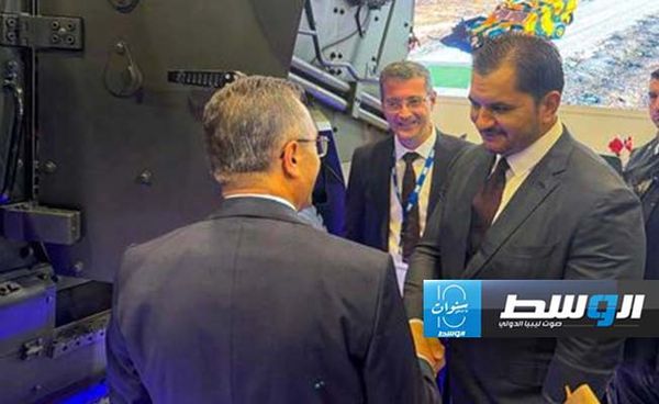 جولة صدام حفتر في معرض «ساها إكسبو 2024» الدولي للدفاع والفضاء في إسطنبول، الثلاثاء 22 أكتوبر 2024. (الإنترنت) جولة صدام حفتر في معرض «ساها إكسبو 2024» الدولي للدفاع والفضاء في إسطنبول، الثلاثاء 22 أكتوبر 2024. (الإنترنت)