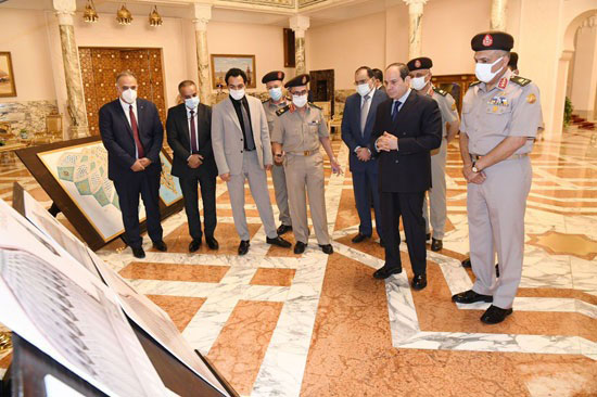 الرئيس السيسى يتابع موقف مشروعات الهيئة الهندسية  (6) الرئيس السيسى يتابع موقف مشروعات الهيئة الهندسية  (6)