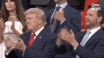 Donald Trump Applause GIF by PBS News Donald Trump Applause GIF by PBS News