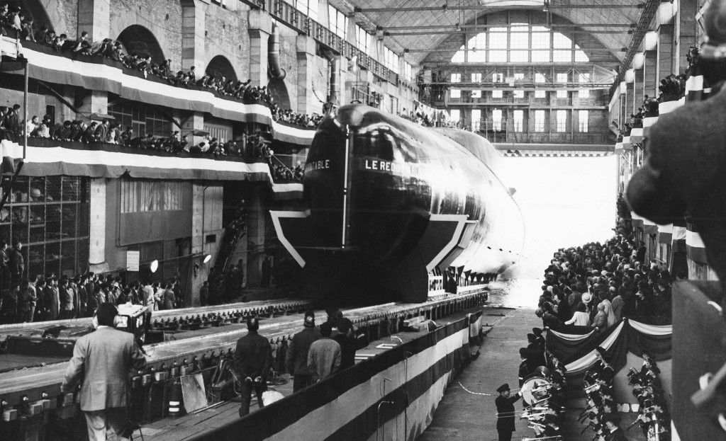 صورة ألتقطت في 29 مارس 1967 خلال بدء تدشين أول غواصة نووية فرنسية بحضور الرئيس الفرنسي آنذاك شارل ديجول (أ ف ب).jpg صورة ألتقطت في 29 مارس 1967 خلال بدء تدشين أول غواصة نووية فرنسية بحضور الرئيس الفرنسي آنذاك شارل ديجول (أ ف ب).jpg