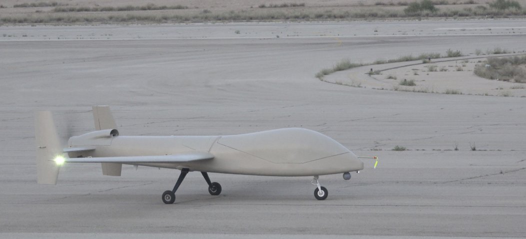 UAVOS and the KACST in late 2019, for the first time, used two GCSs to fly their Saker-1B MALE UAV. (UAVOS) UAVOS and the KACST in late 2019, for the first time, used two GCSs to fly their Saker-1B MALE UAV. (UAVOS)